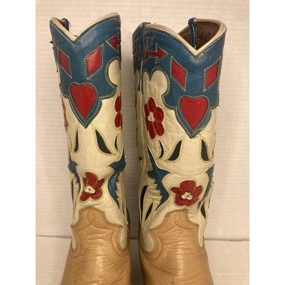 Montana Swallow Vintage Womens Western Boots sz 8.5 - Picture 6 of 16